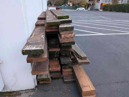 Photo of free Redwood Deck Boards Lumber (1300 Space Park Way) #2
