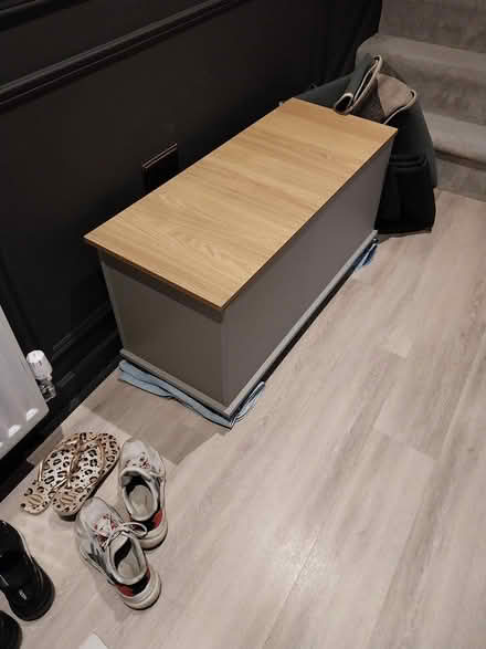 Photo of free Grey wooden storage unit/trunk/box (Warley, Brentwood, CM13) #1