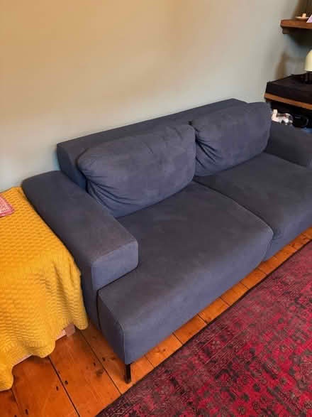 Photo of free Made blue 2 seater sofa (Sheffield S2) #3