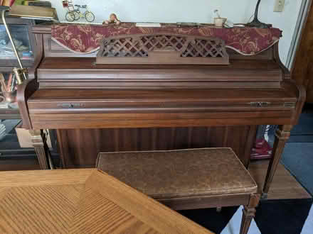 Photo of free Kimball console piano with bench (Ann Arbor near Hillside Terr.) #2
