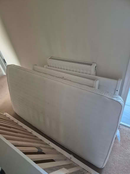 Photo of free Cot bed white with mattress & sheets (Croham CR2) #3
