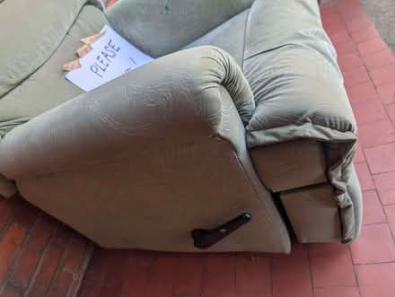 Photo of free Upholstered recliner armchair (Greenwich SE3) #1