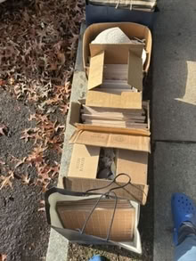 Photo of free CURB ALERT: ceramic tile & pieces (Ardmore) #1