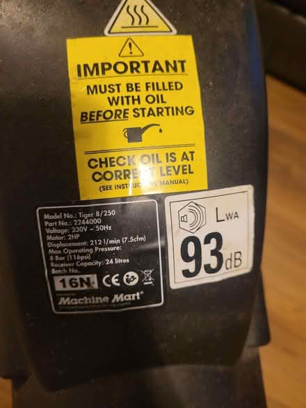 Photo of free Air compressor (Scarlett avenue HP22) #2