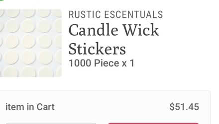 Photo of free 1000 Candle Wick Stickers (Calabasas) #1