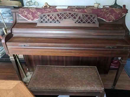 Photo of free Kimball console piano with bench (Ann Arbor near Hillside Terr.) #1
