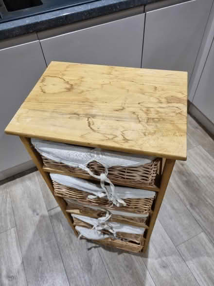 Photo of free Unit With 5 Wicker Drawers (Sunniside NE16) #1