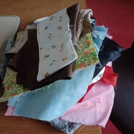 Photo of free Small pieces of fabric (Denton's Green WA10) #1