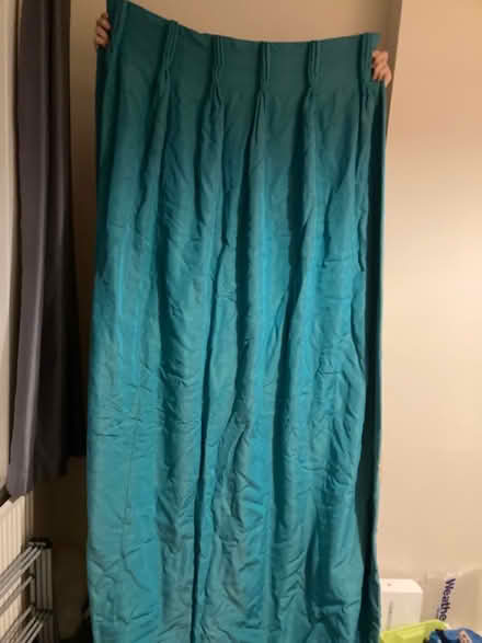 Photo of free Turquoise curtain for fabric/craft (Stirchley, B30) #2