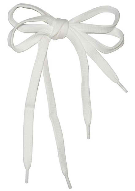 Photo of White shoe laces (Central Derby DE1) #1