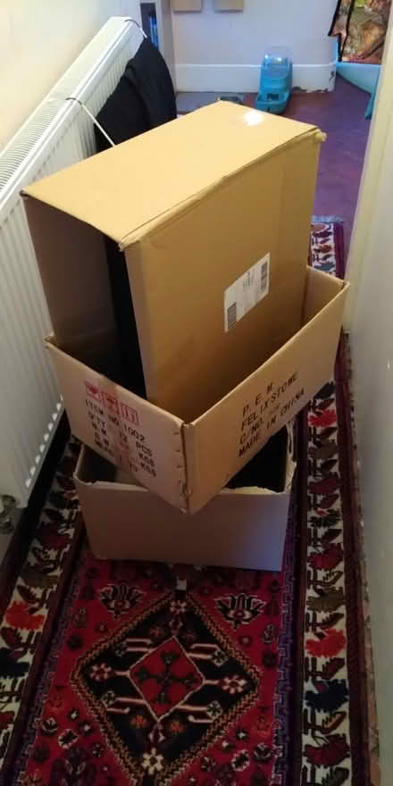 Photo of free 3 sturdy cardboard boxes (B30 edge of Stirchley) #1