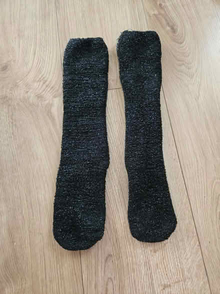 Photo of free Black sparkly warm socks (Handsworth) #1