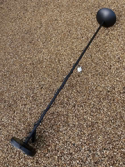 Photo of free 6ft tall black halogen uplighter (Kingsdown near Deal ct14 8er) #1