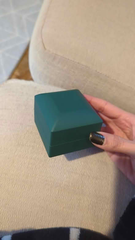 Photo of free Green ring box with light (Walthamstow) #1