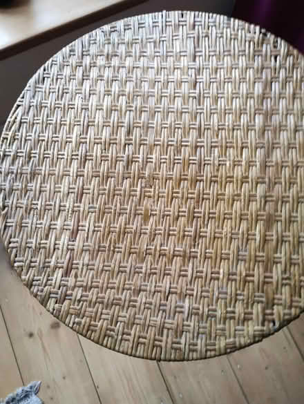 Photo of free Rattan and wrought iron side table (Olton Solihull) #3