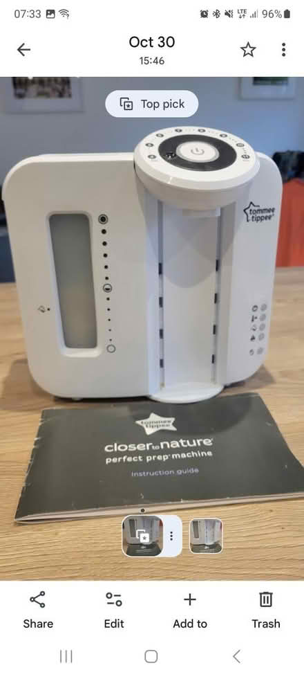 Photo of free Tommee Tippee Prep Machine (Streatham Common) #2
