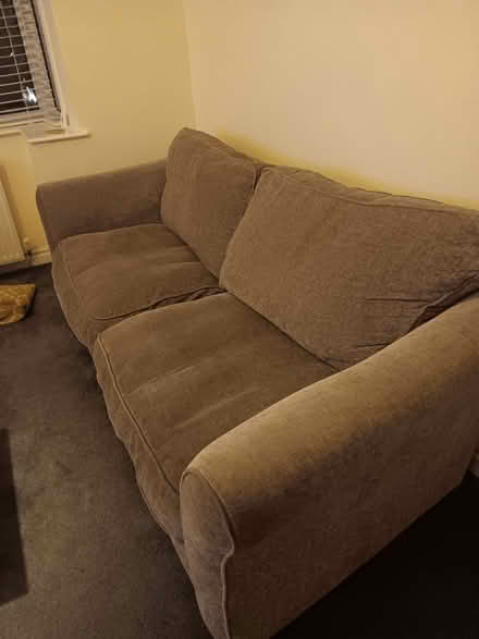 Photo of free 3 seater chenille fabric sofa (Penwortham Lane PR1) #2