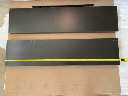 Photo of free 2 dark brown floating shelves (Lawrence Expy and Hwy 280) #1