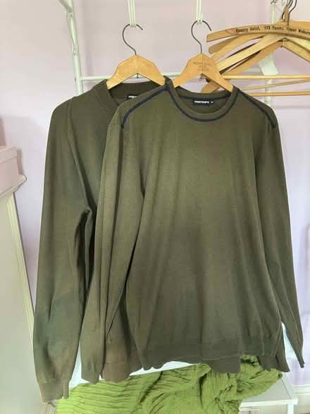 Photo of free Men's green jumper and cardigan set (Goffs Oak EN7) #1