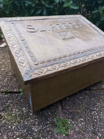 Photo of free Vintage/antique brass slipper box (Kidsgrove ST7) #1