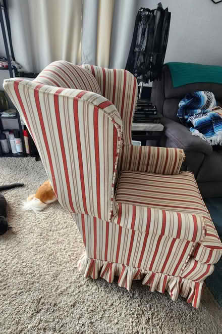 Photo of free Wingback chair (Near the Valrico Home Depot) #1