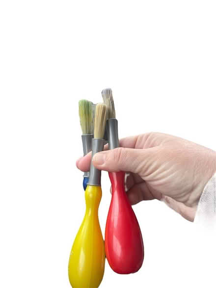 Photo of free Well-loved Kids Paint Brushes (NW Evanston) #1