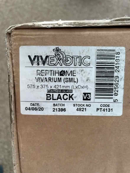 Photo of free New vivarium never opened and bits (Plymouth PL5) #1