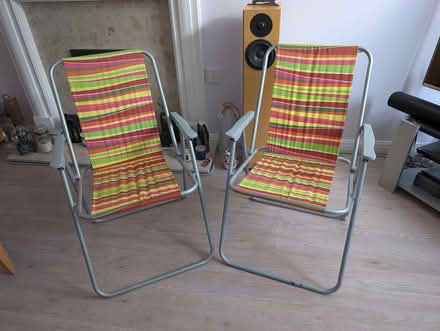 Photo of free Two metal deckchairs (Deer Park OX28) #2
