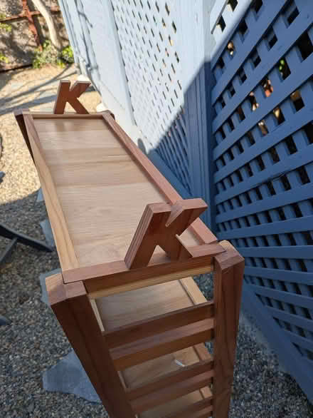 Photo of free Redwood shoe rack (West End Santa Rosa) #3