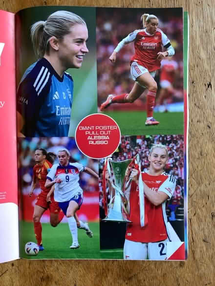 Photo of free Arsenal women’s football programme (Great Yarmouth) #2