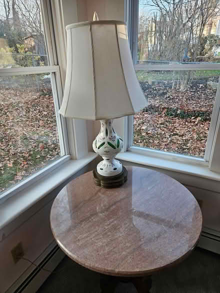 Photo of free Lamp and marble table (Springfield) #1