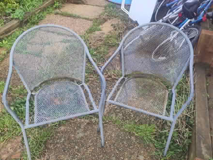 Photo of free Metal garden chairs (Bexhill old town, TN40) #1