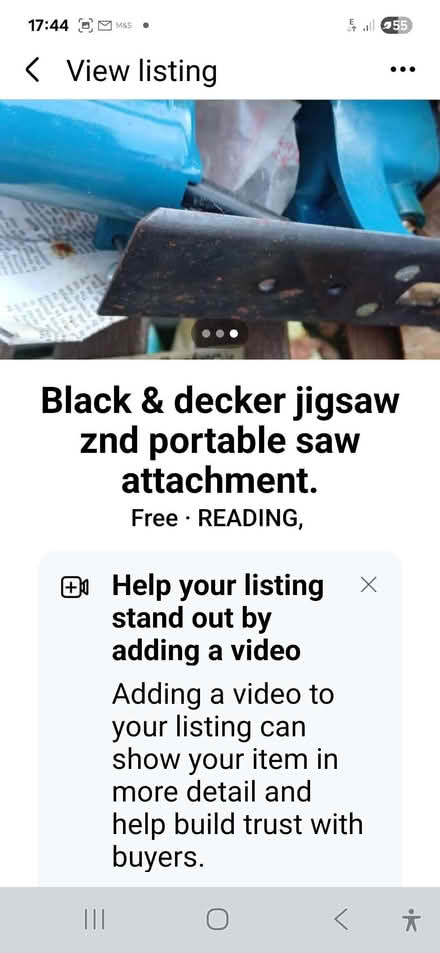 Photo of free Black & Decker drill attachments jigsaw circular saw (Wargrave RG10) #2