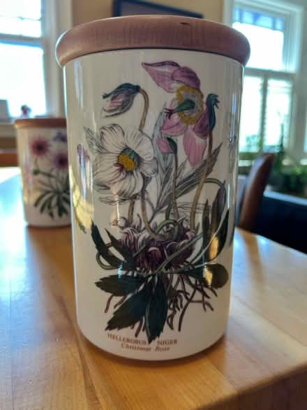 Photo of free 3 ceramic kitchen canisters (Huron Ave. Cambridge) #2