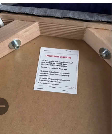 Photo of free Pair of grey and white Ikea dining chairs (Hook KT6) #2