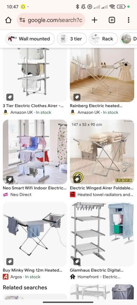 Photo of Drying Rack / Radiator Airer (Cumberland street EH3) #1