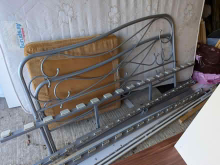 Photo of free Double bed frame (Brantham CO11) #1