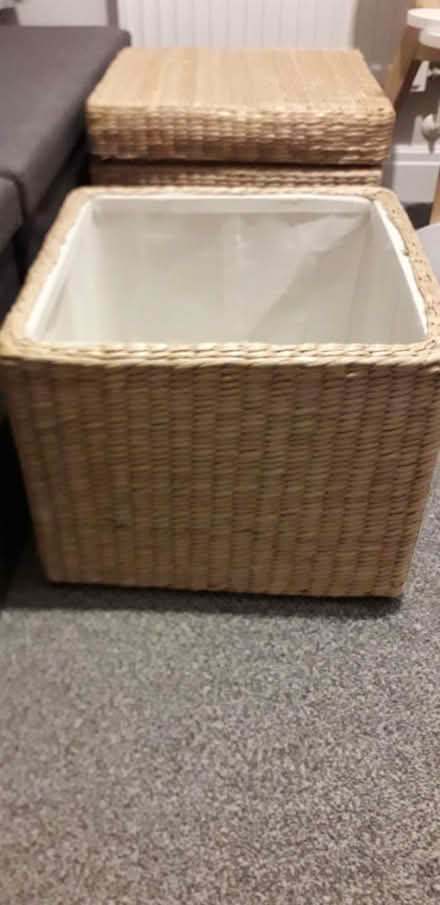 Photo of free wicker storage cubes with lid (wyberton) #1
