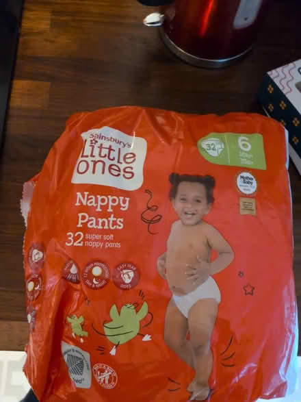 Photo of free Size 6 nappy pants (Honor oak) #1