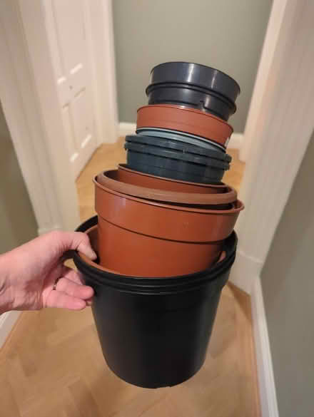 Photo of free Plastic plant pots (Hove) #1