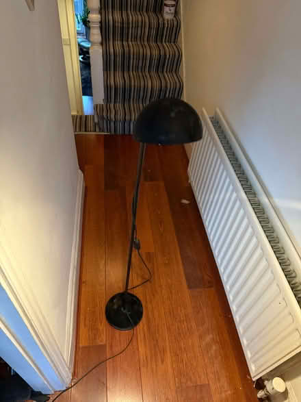 Photo of free Black floor lamp, working (Earlswood RH1) #3