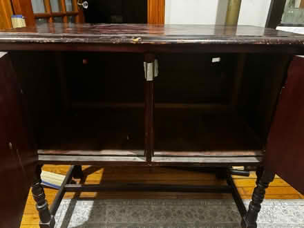 Photo of free Wood side table/cabinet (Stuyvesant Heights) #2