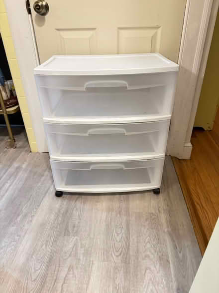 Photo of free 3 drawer plastic rolling cart (60 Highland Ave, Watertown) #1