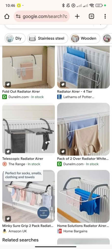 Photo of Drying Rack / Radiator Airer (Cumberland street EH3) #2