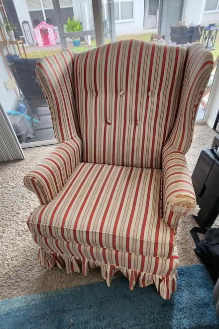 Photo of free Wingback chair (Near the Valrico Home Depot) #2
