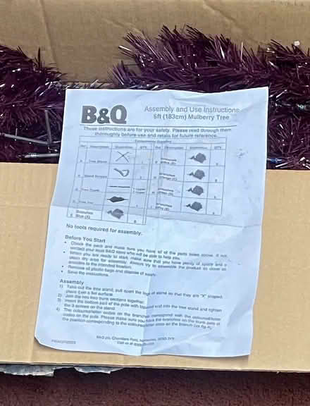 Photo of free Artificial Mulberry Xmas tree. (Gleadless S12) #3