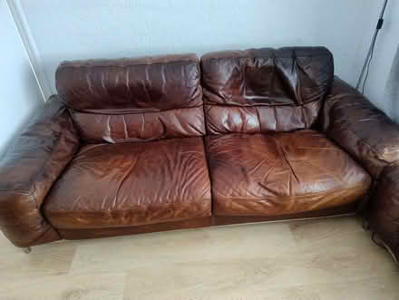 Photo of free Leather sofa set 3 and 2 seater (Gipton LS8) #2