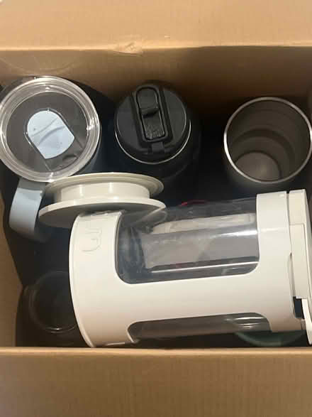 Photo of free Plastic French press/water bottles (Homestead and Hollenbeck) #1