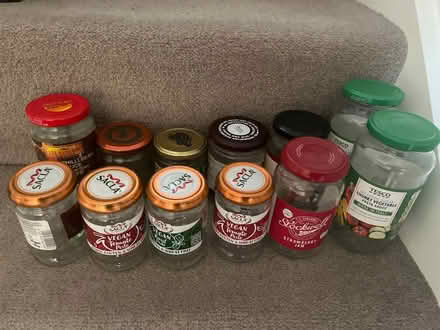 Photo of free Assortment of around 12 jars (glass with lids) (Parkhead G31) #1