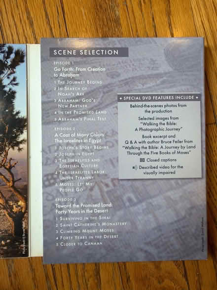 Photo of free "Walking the Bible" 2-Disc DVD set (Darien - near 75th x Cass Ave.) #3